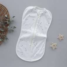 Коконпелюшка на змійці Трикутники Молочний (Рубчик) 56 (0-1міс)