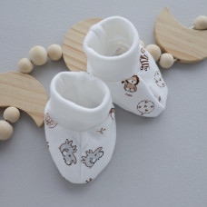 Пінетки Звірята Бежевий (Інтерлок) 56 (0-3міс)