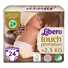 Підгузки Libero Touch Prema 0 (до 2,5 кг), 24 шт.