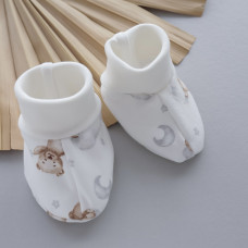 Пінетки Ведмедик на хмаринці (Інтерлок) 56 (0-3міс)