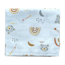 Муслінова пелюшка Ведмедик Коричневий 90/80