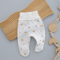 Повзунки Сердечка Помаранчевий (Рубчик) 62 (3-6міс)