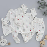 Набір 4в1: Чоловічок, льоля, повзунки та шапочка вузлик Мама тато (Інтерлок) 56 (0-3міс)