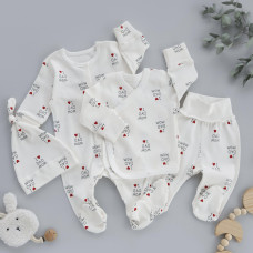 Набір 4в1: Чоловічок, льоля, повзунки та шапочка вузлик Мама тато (Інтерлок) 56 (0-3міс)