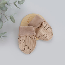 Царапки Міккі Бежевий (Рубчик) 56 (0-3міс)