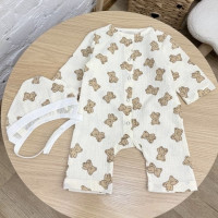 Мусліновий Чоловічок та шапочка Ведмедики 62 (1-3міс)