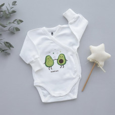 Боді довгий рукав Авокадо Молочний (Інтерлок) 56 (0-3міс)