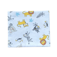 Пелюшка фланелева/байкова (Україна) Звірята Сафарі 90/80