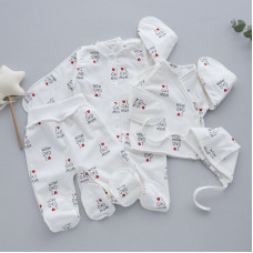 Набір 4в1: Чоловічок, льоля, повзунки та шапочка на зав’язках Кохаю мама тато (Інтерлок) 62 (1-3міс)