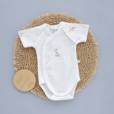 Боді з коротким рукавом Сердечка Happy time forever (Рубчик) 56 (0-3міс)