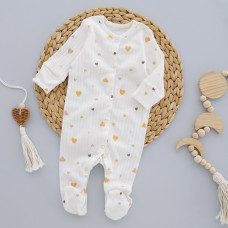 Чоловічок Сердечка Помаранчевий (Рубчик) 56 (0-3міс)