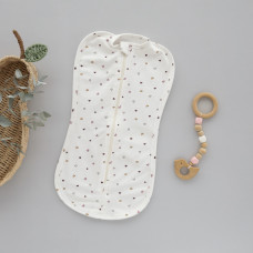 Коконпелюшка на змійці Сердечка дрібні Фіолетовий (Футер - з начосом) 56 (0-1міс)