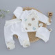 Набір 3в1: Льоля, повзунки та шапочка Ведмедик Молочний (Інтерлок) 56 (0-3міс)