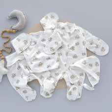 Набір 4в1: Чоловічок, льоля, повзунки та шапочка Коали (Футер - з начосом) 56 (0-3міс)