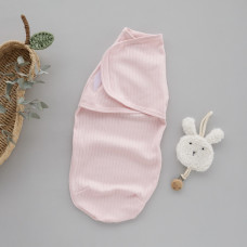 Коконпелюшка на липучці Рожевий (Рубчик) 56 (0-1міс)
