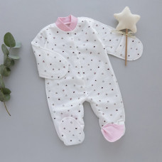 Чоловічок Сердечка (Футер - з начосом) 56 (0-3міс)