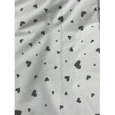 Непромокаюча пелюшка Сердечка дрібні Сірий 100/70