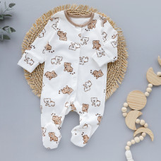 Чоловічок Ведмедик Коричневий (Інтерлок) 62 (3-6міс)