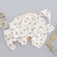 Комплект 5в1 Коали Рожевий (Футер - з начосом) 56 (0-3міс)