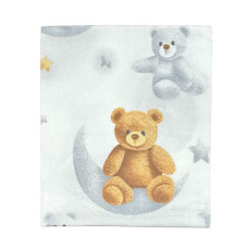 Бавовняна пелюшка Ведмедик Бежевий на Місяці 90/80