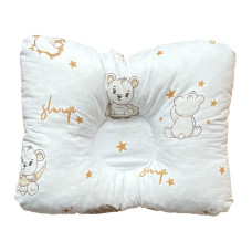 Ортопедична подушка Ведмедики Місяць Бежевий