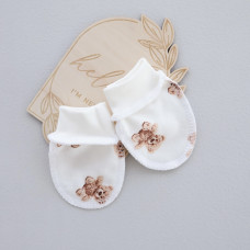 Царапки Ведмедик плюшевий Бежевий (Футер - з начосом) 56 (0-3міс)