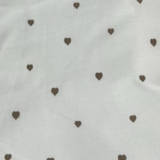 Бавовняна пелюшка Сердечка дрібні Коричневий 90/80