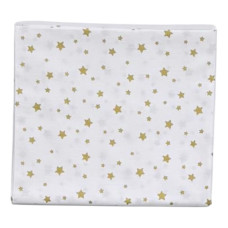 Бавовняна пелюшка Зірки Золотий (гліттер) 90/80