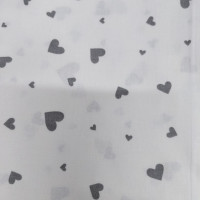 Бавовняна пелюшка Сердечка Сірі 90/80