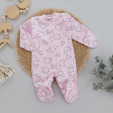 Чоловічок Міккі Рожевий (Рубчик) 56 (0-1міс)