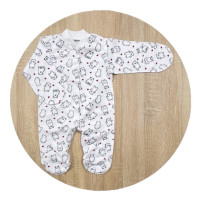 Чоловічок Ведмедик сердечка (Футер - з начосом) 56 (0-3міс)