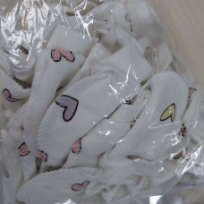 Царапки Сердечка Фіолетовий (Футер - з начосом) 56 (0-3міс)